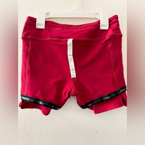 LULULEMON PACE RIVAL SKIRT SCARLET RED - Picture 3 of 4